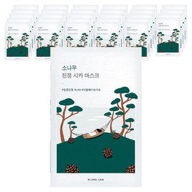 Round Wrap Pine Calming Cica Mask, 1 pack, 30 pieces / 라운드랩 소나무 진정 시카 마스크, 1개입, 30개
