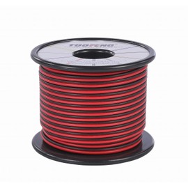 TUOFENG Elektrokabel 20 Gauge 30 m 2pin Silikon Draht Haken Draht Kabel weich und flexibel 100 Stränge 0,08 mm verzinnt Kupferdraht Hohe Temperaturbeständigkeit