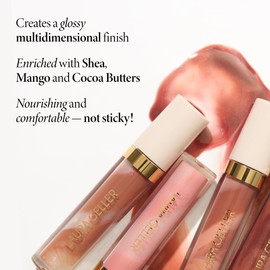 LAURA GELLER NEW YORK Italian Marble Glossy Lip Tint - Moisturizing Lip Gloss - Enriched with Shea, Mango and Cocoa Butters (04 Old Fashioned)