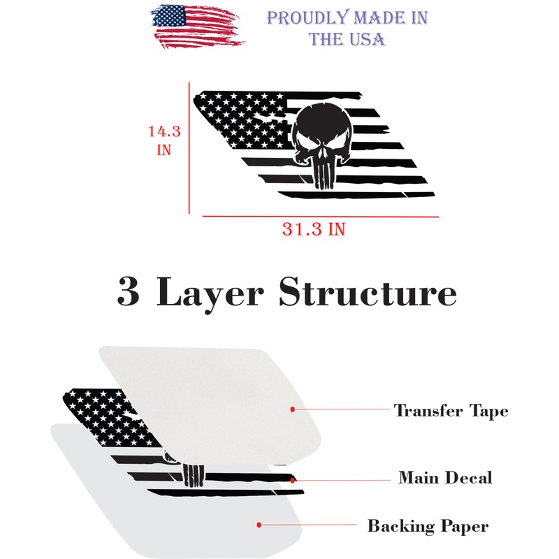 Fit for Ford Explorer 2011-2019 | Precut American Flag Window