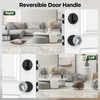 MAXECURITY Black Front Door Handle and Deadbolt Set, Classic Front