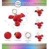 Puzzled Red Lobster Plush Keychain Stuffed Animal - Super Soft