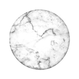 Quiges Interchangeable Mini Coin 12mm White Marble Effect Natural Stone