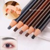 Lápiz Delineador Diseño Cejas + Brocha Doble Punta Kit 3pz