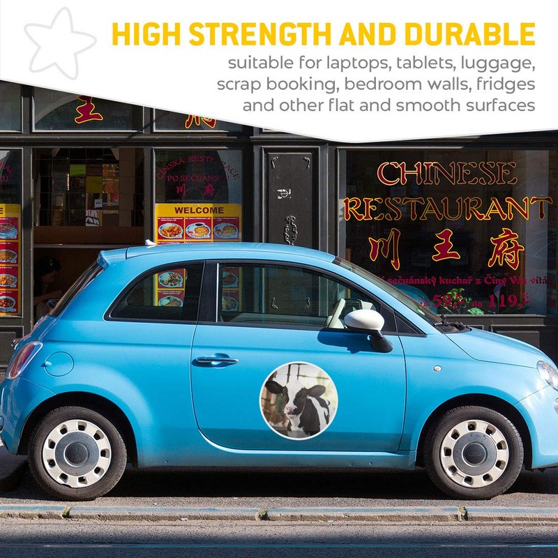 Vinyl Stickers (Set of 2) 30cm - Baby Calf Cow