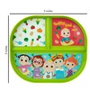 CoComelon Toddler Feeding Bundle with Reversible Plate and 4 Textured