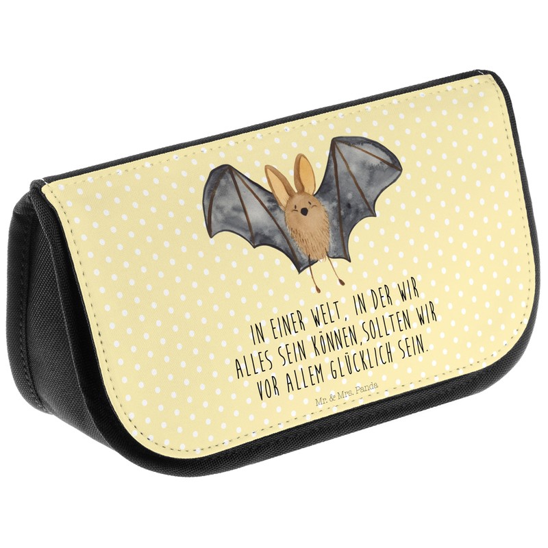 Mr. & Mrs. Panda Cosmetic Bag Bat Wings, yellow, Hand