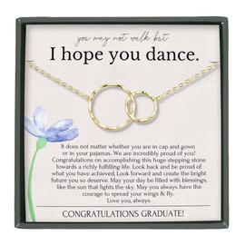HOPE LOVE SHINE Necklace – College or High School Graduation Jewelry for Her, Best Friend Gift