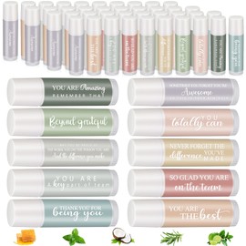 Swiffen 30 Sets Employee Appreciation Gifts Bulk for Coworkers Lip Balm Favors Thank You Team Gifts for Coworkers Staff Teachers Nurse Volunteer Appreciation, 5 Flavors