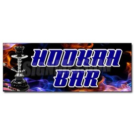 12" Hookah BAR Decal Sticker Smoke Flavored Vapor bar Club Middle Eastern