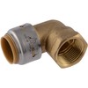 SharkBite Max 90 Degree Female Adapter Elbow, 3/4 Inch Push-to-Connect