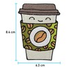 Finally Home Iron-On Patch, Kawaii Coffee Patch Cute Manga Iron-On