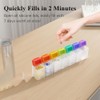 ZENWORYS Weekly Pill Organizer Magnetic Weekly Pill Organizer 1 Times
