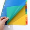 1-10 Part File Dividers A4, 【12Pack】 Plastic A4 Folder Dividers