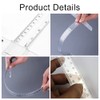 T Ruler Double Sided Plastic T-Square Metric Ruler, Transparent T