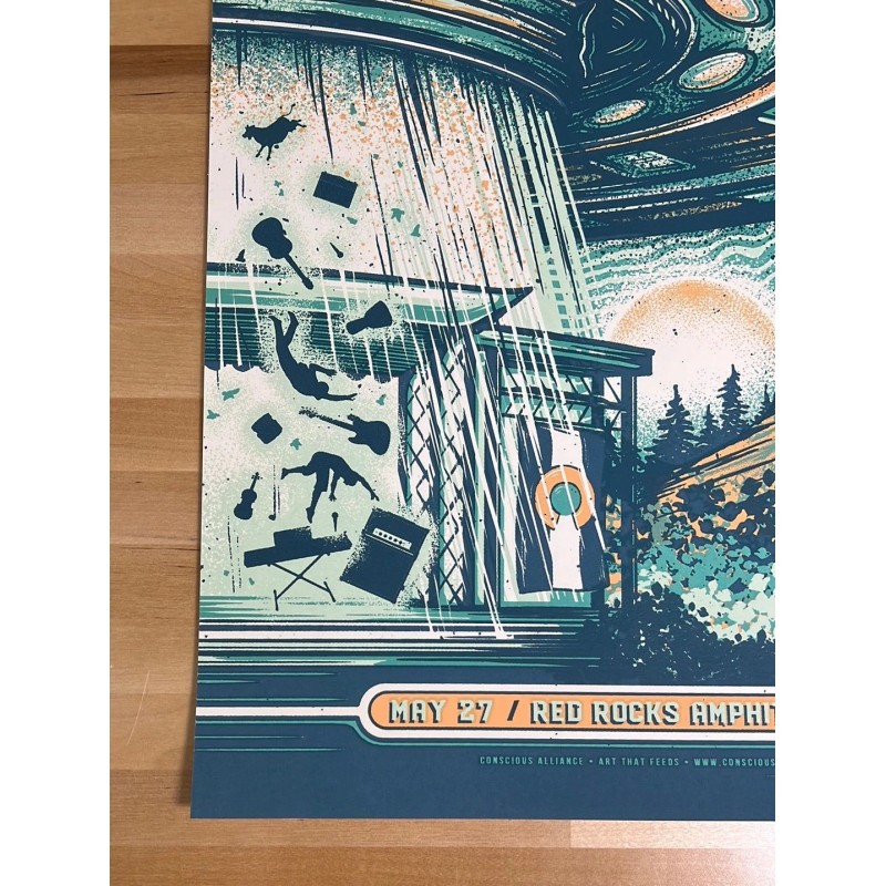 The Disco Biscuits - 2018 Half Hazard poster Red Rocks