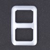 Rear Trunk Trailer Button Frame ABS Silver Trim Fit for