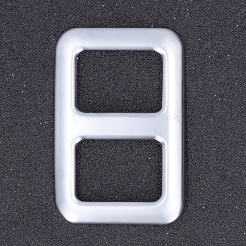 Rear Trunk Trailer Button Frame ABS Silver Trim Fit for