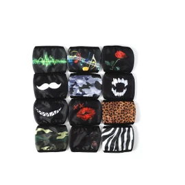 Komonee Adults Face Mask Washable Reusable Trendy Dustproof Graffiti City Cloth Mouth Cover Covering For Boys Girls Outdoors Indoors Childrens School Protection (Set Of 12)