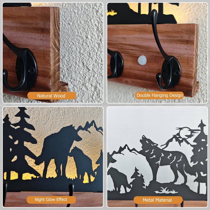 Qobumy woodern Coat Hooks 02