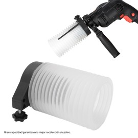 YOUTHINK Taladro de Polvo Colector de Tazón de Gran Capacidad Cubierta de Martillo Eléctrico para Perforación Limpia y Ruptura de Polvo para Diversos Taladros Eléctricos y Goma Blanca de