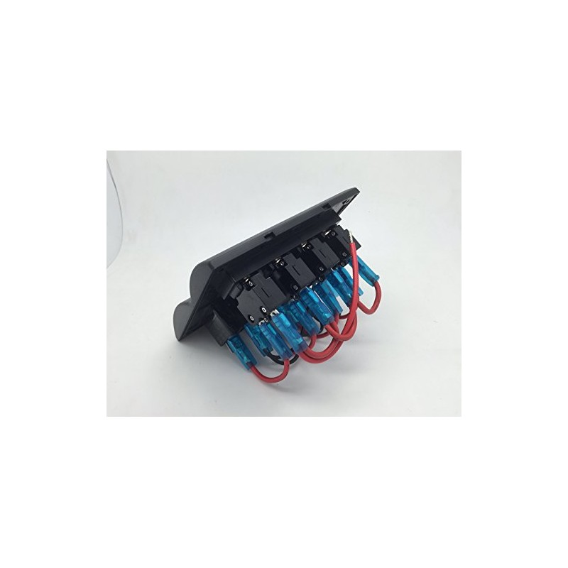 Marine Boat Blue SPLASHPROOF Switch Panel 4 Gang with LED