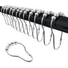 Final Friday 12 Shower Curtain Hooks Rust Proof, Bathroom Set
