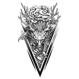 Dragon Tattoo Dragon Tattoo Fake Tattoo Temporary Tattoo XQB (XQB605)