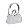 sourcing map Foldable Purse Hook - 2.56"x1.97"(LxW) Metal Portable Handbag