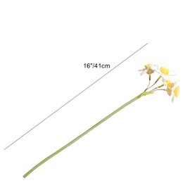 Mandy's 12 Stems White Silk Daffodils – Artificial Spring Centerpiece Flowers for Outdoor Garden, Porch, Wedding, Home Decor