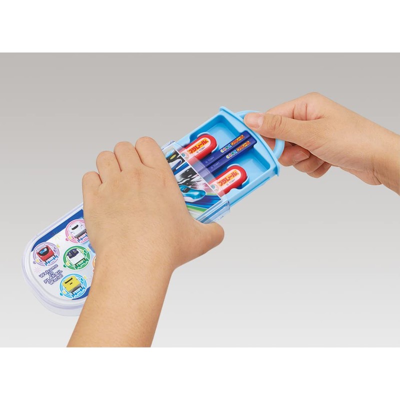 Skater TACC2AG-A Trio Set, Plarail 23 Chopsticks Spoon, Fork, Antibacterial,