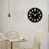RIUKASIN Vinyl Record Luminous Clock, 12 inch Silent Non Ticking
