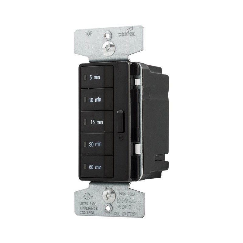 Eaton PT18M-BK 1800W 15 Amp 5-Button Minute Timer with Off