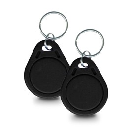 HUXGO, Model HXA67R B, RFID Key Fob Set, 2 Pieces, Compatible with HUXGO Wireless Alarm Systems, Easy Control, Handy, Black