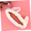 OATIPHO Flannel Cat Ears Headband for Women Winter Makeup Face