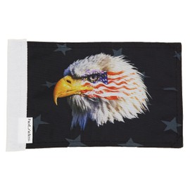 Hot Rides Durable Motorcycle Flag Bald Eagle 6 x 9 Inch