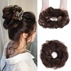 Elailite Human Hair Messy Bun Scrunchies Updo Real Hair Hair