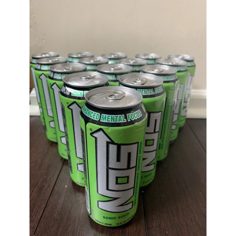 RARE 3 Cans of NOS Nitrous Infused Sonic Sour Energy
