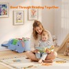 HAVLOTII Montessori Kids Bookshelf, Wooden Elephant Toddler Baby Book Shelf