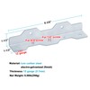 eoere 8 PCS 8-3/8" Staircase Angle Bracket, 12-Gauge Heavy-Duty Stair