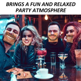 ROYALEAD Set of 10 Entertaining Face Cover Cup Mat Combo Enjoyable Face Coaster Unique Cup Pads Multi Functional Mask Coaster