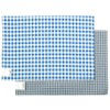 namioto haf103105 Placemat, Sky Check & Navy Check