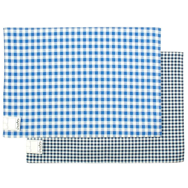 namioto haf103105 Placemat, Sky Check & Navy Check