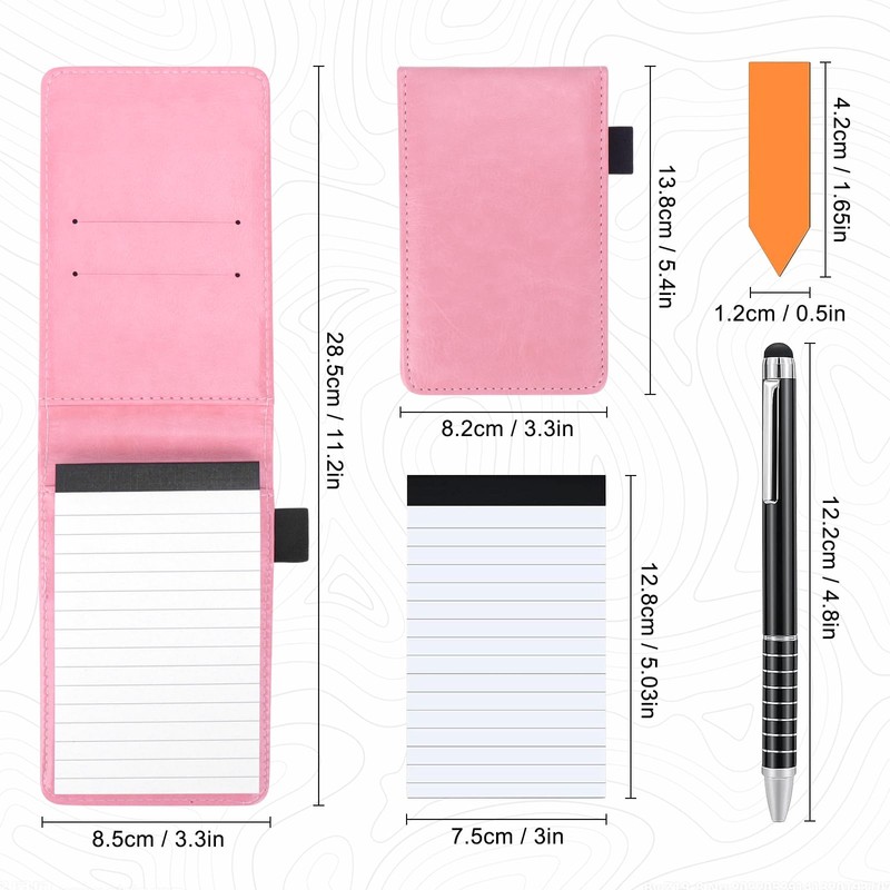 Meetory 11 Pcs Small Pocket Notebook Mini Notepad Set, Included