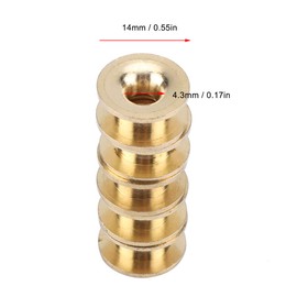 TOPINCN 5Pcs Grass Trimmer Heads, Universal Grass Trimmer Head Eyelets Metal Strimmer Cutter Parts Garden Agriculture Accessories