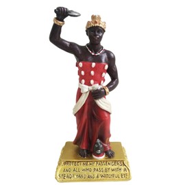 Fancole 5 Inch Orisha Shango Statue - Chango Orisha Chango Estatua - Catholic Statue - Red Metallic Glossy Finish