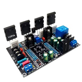 DUWSHUW Upgraded Version 200W Mono Power Amplifier 5200 1943 High Power Tube Amp Board with Speaker Protection Relay