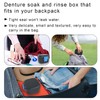 BVN Leakproof Denture Cup, Upgraded Carrying Storage, Denture Cup for