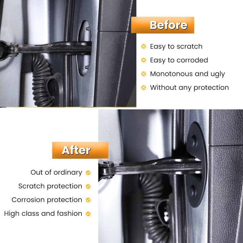 Heutamo Door Lock Latch Protective Cover Compatible with Toyota Tacoma