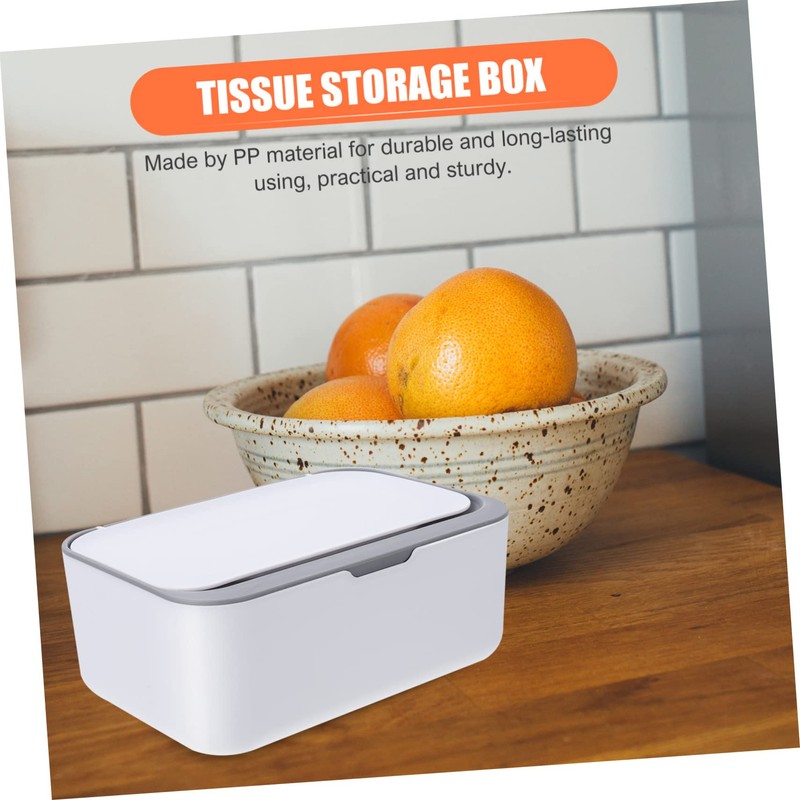 KONTONTY Wet Dry Tissue Box Holder Safe Non-Slip Material Perfect